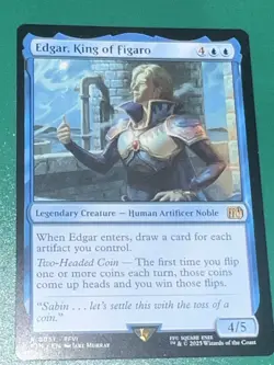 Edgar, King of Figaro  NM MTG-Final Fantasy-Rare-0051 - Image 1