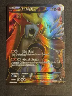 Entei EX (103 Full Art) 103/108 Dark Explorers Holo Ultra Rare Pokemon - Image 1