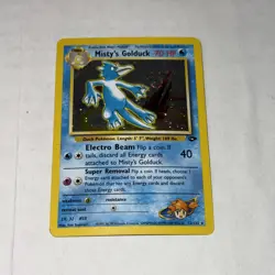 Misty's Golduck - 12/132 - Pokemon Gym Challenge Unlimited Holo Rare Card MP/HP - Image 1