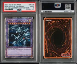 Yugioh! Blue-Eyes Ultimate Dragon RA03-EN178 Quarter Century Rare PSA 9 MINT - Image 3
