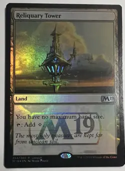 MTG: Core Set 2019 Reliquary Tower Promo Foil M19 254/280 - Image 1