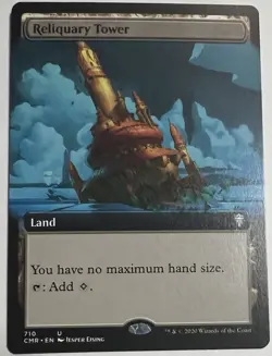 MTG: Commander Legends Reliquary Tower Uncommon Regular Ext Art CMR 710 - Image 1