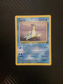 Lapras LP Unlimited Fossil 10/62 Pokemon TCG Holo - Image 1