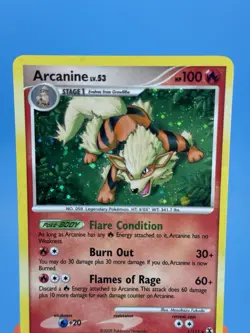 Arcanine 1/111 Pokemon TCG Rising Rivals Holo Card NM+ - Image 2