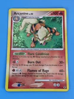 Arcanine 1/111 Pokemon TCG Rising Rivals Holo Card NM+ - Image 3