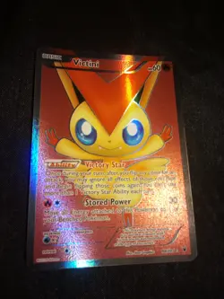 Full Art Victini 98/101 Noble Victories Holo Foil RARE Pokemon Card NM Condition - Image 5