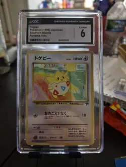 Pokemon Togepi 1999 Japanese Southern Islands Reverse Holo Card - Image 1
