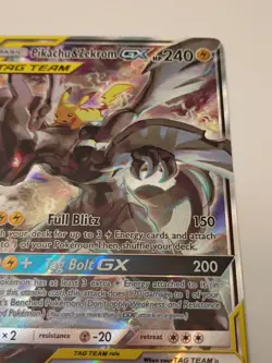 Pikachu & Zekrom Tag Team GX SM168 Alternate Full Art Holo Promo Pokemon Card  - Image 5