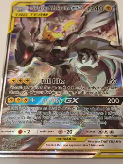 Pikachu & Zekrom Tag Team GX SM168 Alternate Full Art Holo Promo Pokemon Card  - Image 6