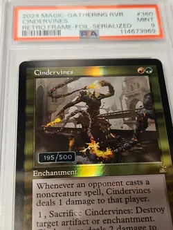 Magic MTG - Cindervines RVR #360 Serial 195/500 PSA 9 - Image 3