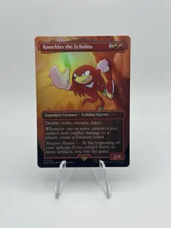 FOIL - Knuckles The Echidna MTG SLD Sonic The Hedgehog Secret Lair NM - Image 1