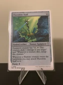 Thornbite Staff  x1 NM Mystery Booster 2 White Border MTG - Image 1