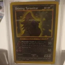 2002 Pokemon Neo Destiny Shining Tyranitar #113 PSA 2 - Image 2
