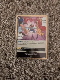 Tempest Kick OP07-096 R 500 Years in the Future One Piece Card TCG English - Image 1