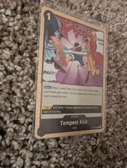 Tempest Kick OP07-096 R 500 Years in the Future One Piece Card TCG English - Image 2