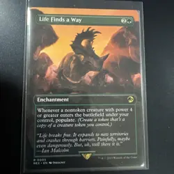 1x Life Finds a Way ~~ Borderless NM-Mint, English Jurassic World Collection MTG - Image 1
