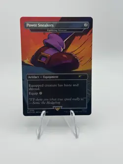 FOIL  Power Sneakers - Lightning Greaves MTG Sonic Secret Lair - NEW, IN HAND - Image 1