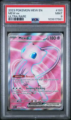 Pokemon Mew EX 193/165 Full Art Ultra Rare PSA9 Scarlet & Violet English - Image 1