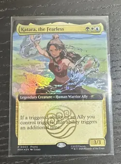 SDCC 2025 Magic The Gathering X Avatar Katara The Fearless Promo Card IN HAND - Image 5