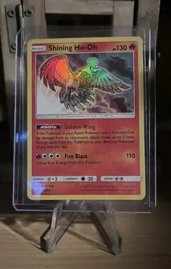 PokÃ©mon TCG Shining Ho-Oh SM70 Black Star Promo Holo Card NM Condition - Image 1