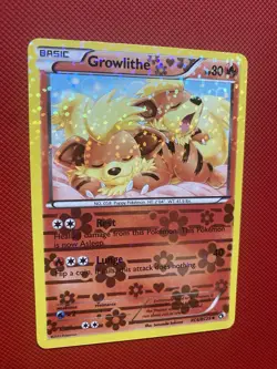 Growlithe RC4/RC25 Legendary Treasures: Radiant Collection Holo Pokemon Card TCG - Image 4