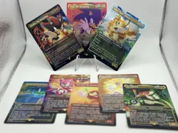 MTG Secret Lair x Sonic Friends & Foes Rainbow Foil Edition W/ Bonus (Opened) - Image 1