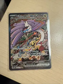Pokemon TCG SV Prismatic Evolutions Raging Bolt ex 166/131 SIR NM - Image 1