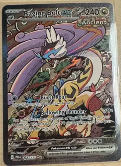 Pokemon TCG SV Prismatic Evolutions Raging Bolt ex 166/131 SIR NM - Image 2
