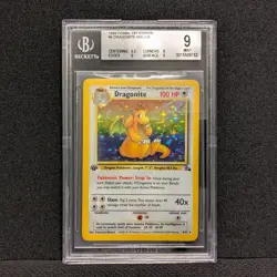 Pokemon 1st Edition Fossil Dragonite Holo 4/62 - BGS 9 MINT - Image 2