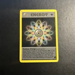 Rainbow Energy 80/82 Team Rocket 1st Edition Pokemon Card Lightly Played LP - Image 1