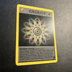 Rainbow Energy 80/82 Team Rocket 1st Edition Pokemon Card Lightly Played LP - Image 2