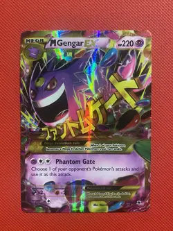 M Gengar EX Gold Secret Rare 121/119 XY-Phantom Forces Holo Pokemon Card TCG - Image 2