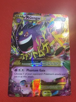 M Gengar EX Gold Secret Rare 121/119 XY-Phantom Forces Holo Pokemon Card TCG - Image 3
