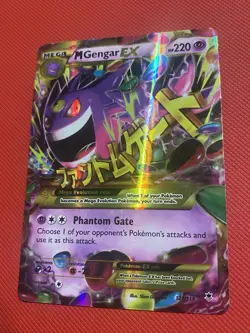 M Gengar EX Gold Secret Rare 121/119 XY-Phantom Forces Holo Pokemon Card TCG - Image 4