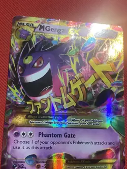M Gengar EX Gold Secret Rare 121/119 XY-Phantom Forces Holo Pokemon Card TCG - Image 5