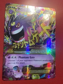 M Gengar EX Gold Secret Rare 121/119 XY-Phantom Forces Holo Pokemon Card TCG - Image 7