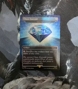 Blue Chaos Emerald (Lotus Petal) 7033 Secret Lair Drop Sonic Bonus MTG NM - Image 1