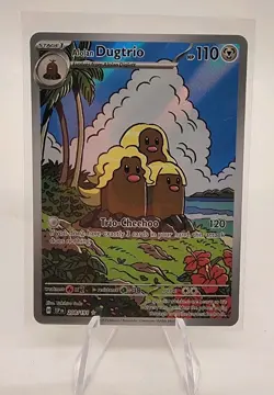 Alolan Dugtrio 208/191  -Illustration Rare Pokemon Card- Surging Sparks NM - Image 1