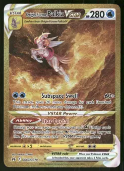 Pokemon Tcg Origin Forme Palkia VSTAR #GG67 Pokemon Crown Zenith NM - Image 1