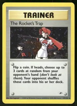 Pokemon Tcg The Rocket's Trap #19 Pokemon Gym Heroes LP - Image 1