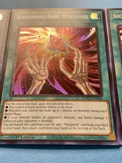 3x Succumbing-Song Morganite | ROTA-EN065 | Super Rare | NM | 1st Ed | YuGiOh! - Image 4