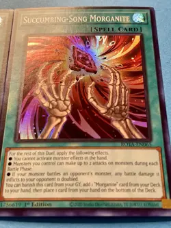 3x Succumbing-Song Morganite | ROTA-EN065 | Super Rare | NM | 1st Ed | YuGiOh! - Image 8