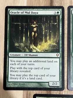 Awesome Magic The Gathering MTG Card Oracle Of Mul Daya X3 172/249 LP - Image 2