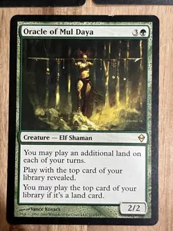 Awesome Magic The Gathering MTG Card Oracle Of Mul Daya X3 172/249 LP - Image 4