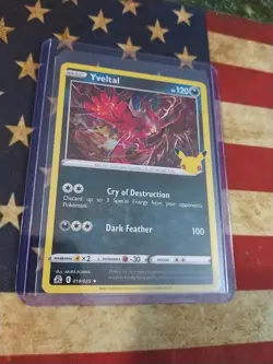 Yveltal  19/25 Celebrations Holo Rare Pokemon Card TCG PokÃ©mon 019/025 - Image 1