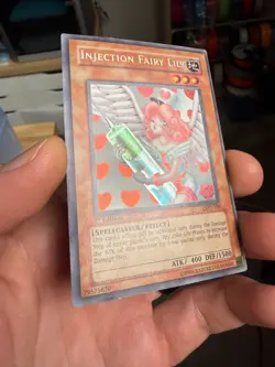 YUGIOH 1st Edition Legacy of Darkness INJECTION FAIRY LILY LOD-100 Secret Rare - Image 2