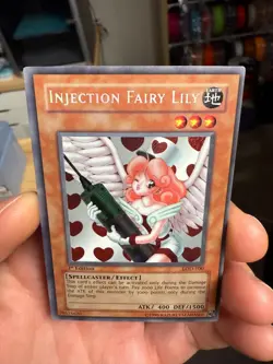 YUGIOH 1st Edition Legacy of Darkness INJECTION FAIRY LILY LOD-100 Secret Rare - Image 3