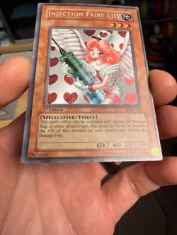 YUGIOH 1st Edition Legacy of Darkness INJECTION FAIRY LILY LOD-100 Secret Rare - Image 4