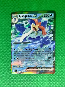 (2x) Pokemon TCG Paldea Evolved Quaquaval EX Double Rare Holo Card 052/193 - Image 3