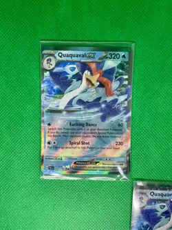 (2x) Pokemon TCG Paldea Evolved Quaquaval EX Double Rare Holo Card 052/193 - Image 4